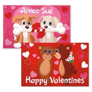 Puppies/Bears Reversible Valentine Placemat