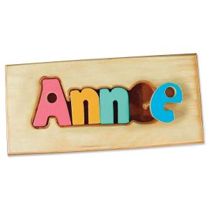 Personalized Name Board Floor Puzzle - Jewel tones