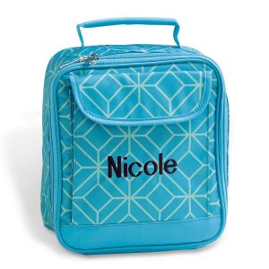 Turquoise Geo Lunch Bag