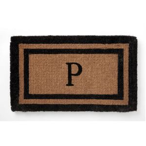 Coco Initial Double Border Doormat-1830-816098