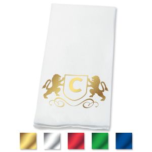 Lion Initial Foil-Stamped Disposable Hand Towels
