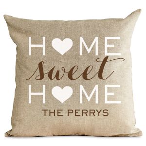 Home Sweet Home Personalized Pillow by Designer Jillian Yee-Pham