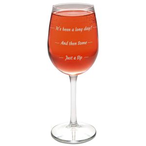 Just a Sip Stemmed Wine Glass
