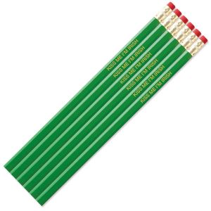 #2 Bright Green Personalized Hardwood Pencils