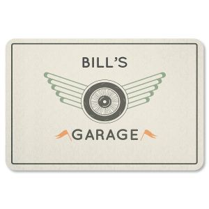 Tire and Wheel Garage Personalized Doormat