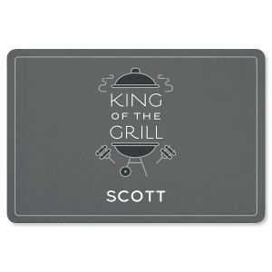 King of the Grill Personalized Doormat