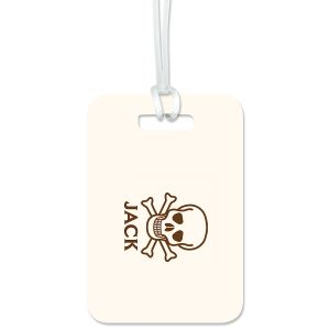 Skull & Crossbones Personalized Luggage Tag