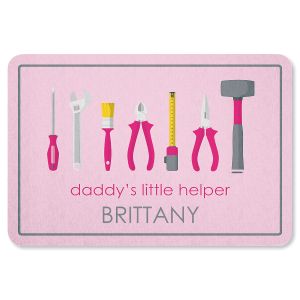 Daddy's Little Girl Helper Garage Personalized Doormat