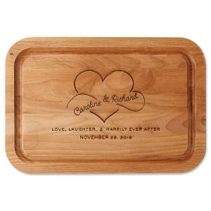Happily Ever After Personalized Wood Cutting Board