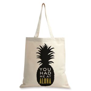 You Had Me At Aloha Personalized Canvas Tote