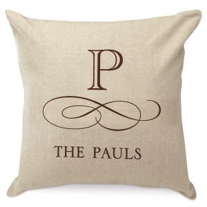 Scroll Name Personalized Pillow by Designer Jillian Yee-Pham