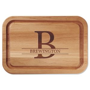 Large Initial Personalized Wood Cutting Board 
