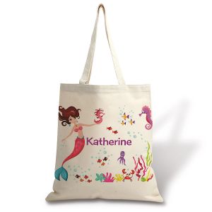 Personalized Mermaid Canvas Tote