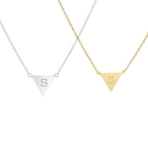 Personalized Molly Upside Down Triangle Necklace