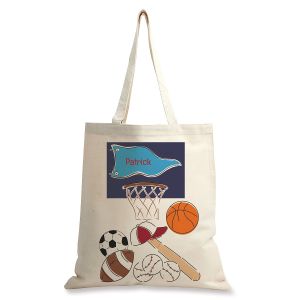 Sports Personalized Canvas Tote
