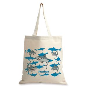 Sharks Personalized Canvas Tote