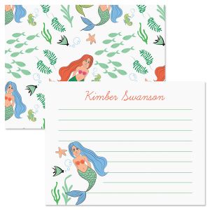 White Mermaid Correspondence Cards