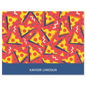 Retro Red Pizza Note Cards