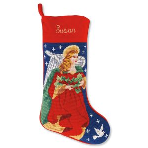 angel heirloom needlepoint personalized christmas stocking - Personalized Needlepoint Christmas Stockings angel heirloom needlepoint personalized christmas stocking - Personalized Needlepoint Christmas Stockings