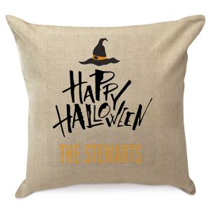 Halloween Witch Personalized Pillow by Designer Jillian Yee-Pham
