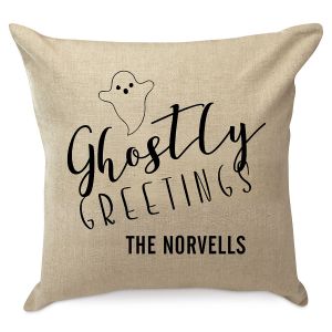 Halloween Ghost Personalized Pillow by Designer Jillian Yee-Pham