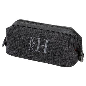 Personalized Grey Shave Kit - Stacked Monogram