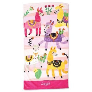 Llama Personalized Towel