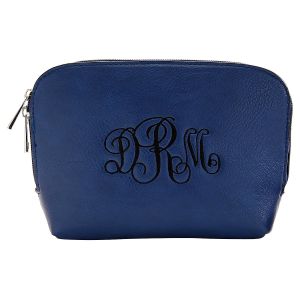 Personalized Navy Cosmetic Bag