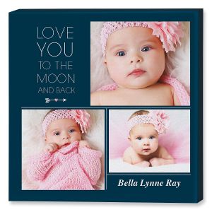 Love You Collage Photo Canvas - 12x12