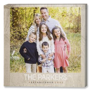 Light Wood Photo Canvas - 12x12