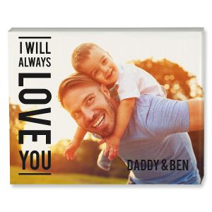 Always Love Name Photo Canvas - 16x20