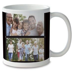 Family Name Ceramic Photo Mug - White