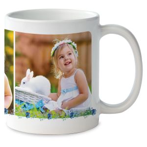 Floral Photo Mug - White