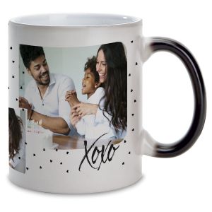 Family Hearts Ceramic Photo Mug - Color Changing