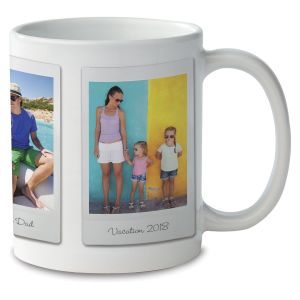 Polaroid Photo Mug - White