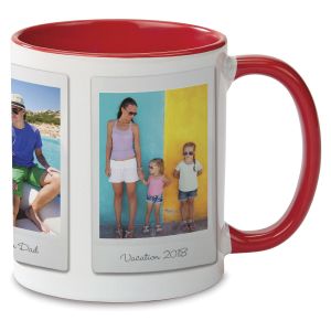 Polaroid Photo Mug - Red Handle