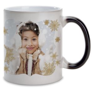 Snowflake Ceramic Photo Mug - Color Changing