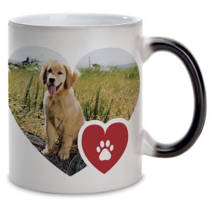 Paw Print Photo Mug - Color Changing 