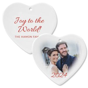 Joy Photo Ornament – Heart