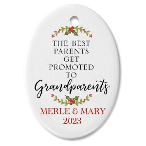 The Best Grandparents Personalized Christmas Ornament