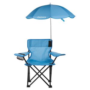 Blue Kid-Size All-Season Personalized Umbrella Chair 