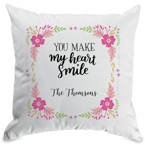 Floral Personalized Pillow