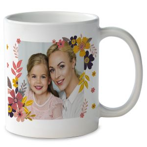 Floral Mug - White