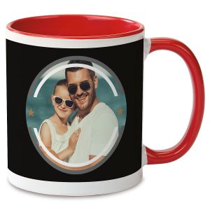 The Man Photo Mug - Red Handle