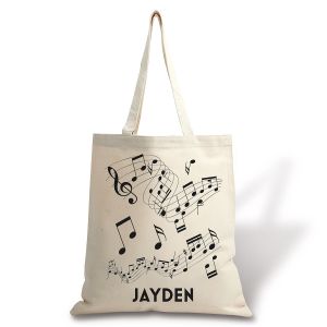 Personalized Music Canvas Tote 