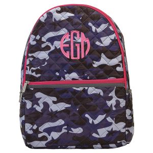 Personalized Midnight Blue Camo Backpack