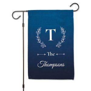 Personalized Initial & Family Name Garden Flag