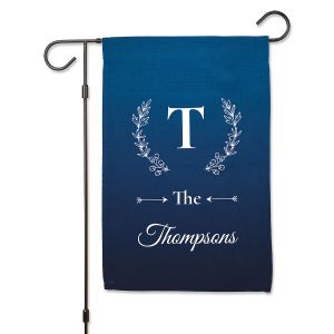 Initial & Family Name Personalized Garden Flag