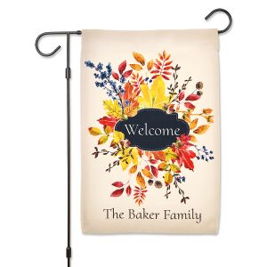 Personalized Fall Garden Flag