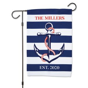 Anchor Personalized Garden Flag